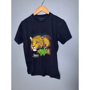 Tropic Joe's Kids Black Jaguar Graphic T Shirt Size 16